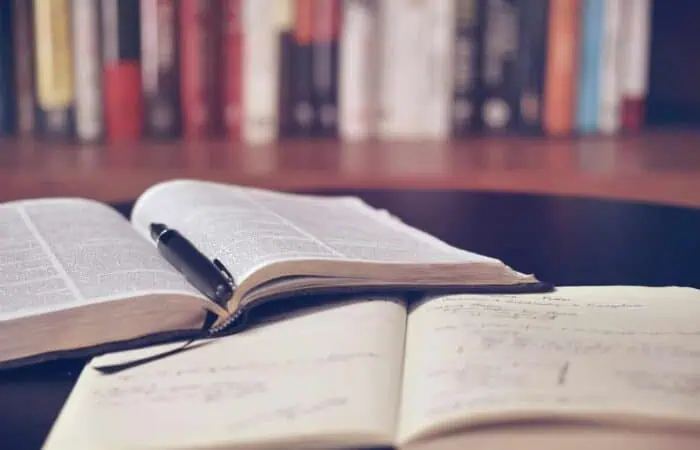 opened book